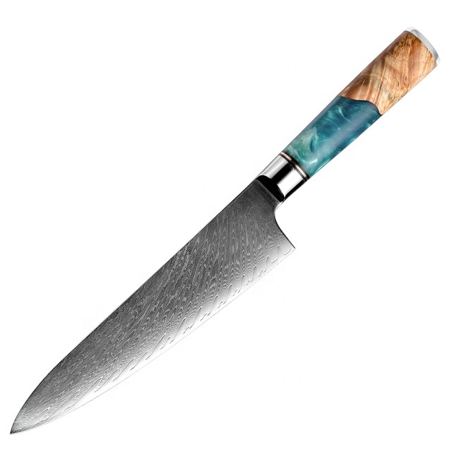 Accessoire de cuisine Grandsharp – 8 pouces, 67 couches, acier damassé