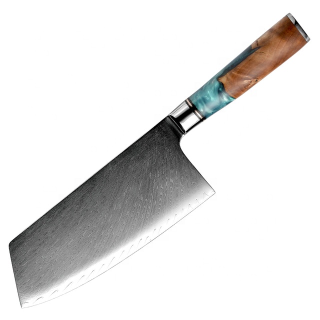 Couteau de boucher Grandsharp – 7,5 pouces, acier damassé
