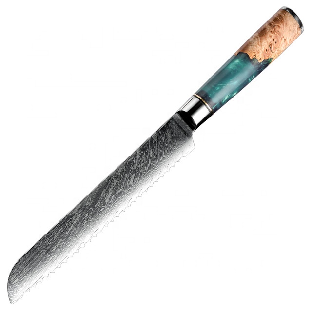 Couteau à pain Grandsharp – acier damassé