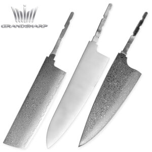 Couteau de chef Grandsharp – acier damassé, AUS10