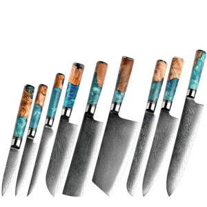 Ensemble de couteaux Grandsharp – 67 couches, acier damassé