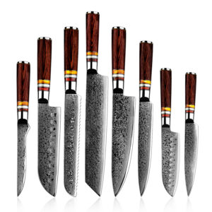 Couteau à pain Grandsharp – acier damassé