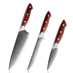 Couteau de boucher Grandsharp – acier damassé, AUS10
