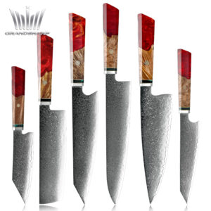 Ensemble de couteaux Grandsharp – acier damassé