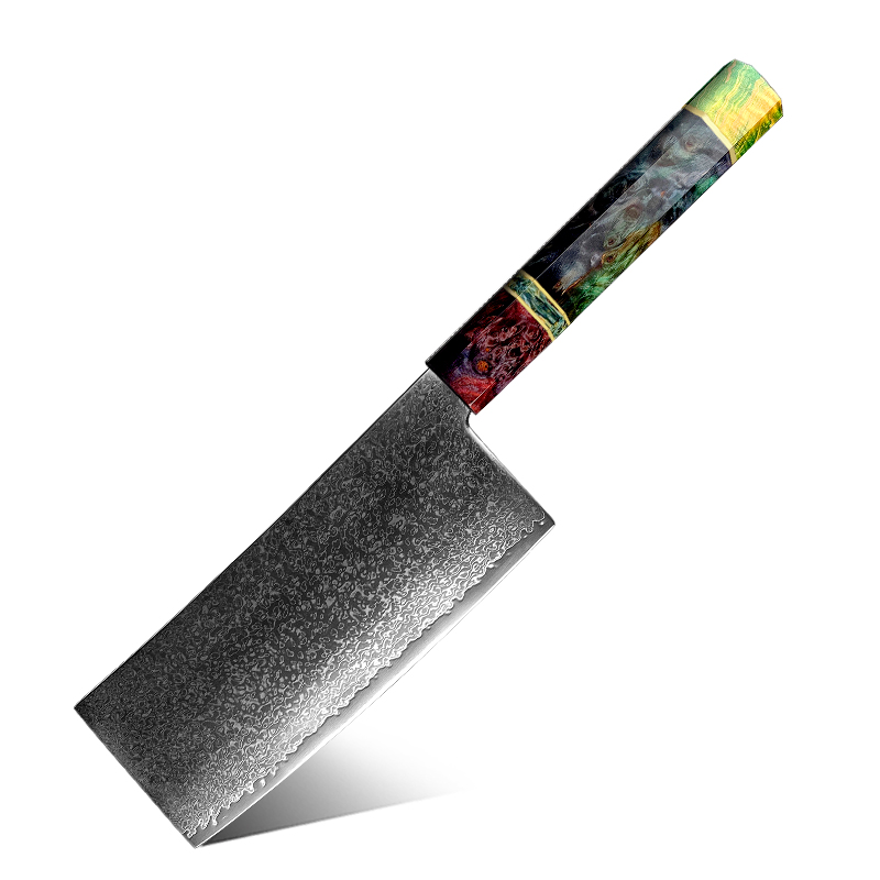 Couteau de boucher Grandsharp – 6,5 pouces, acier damassé