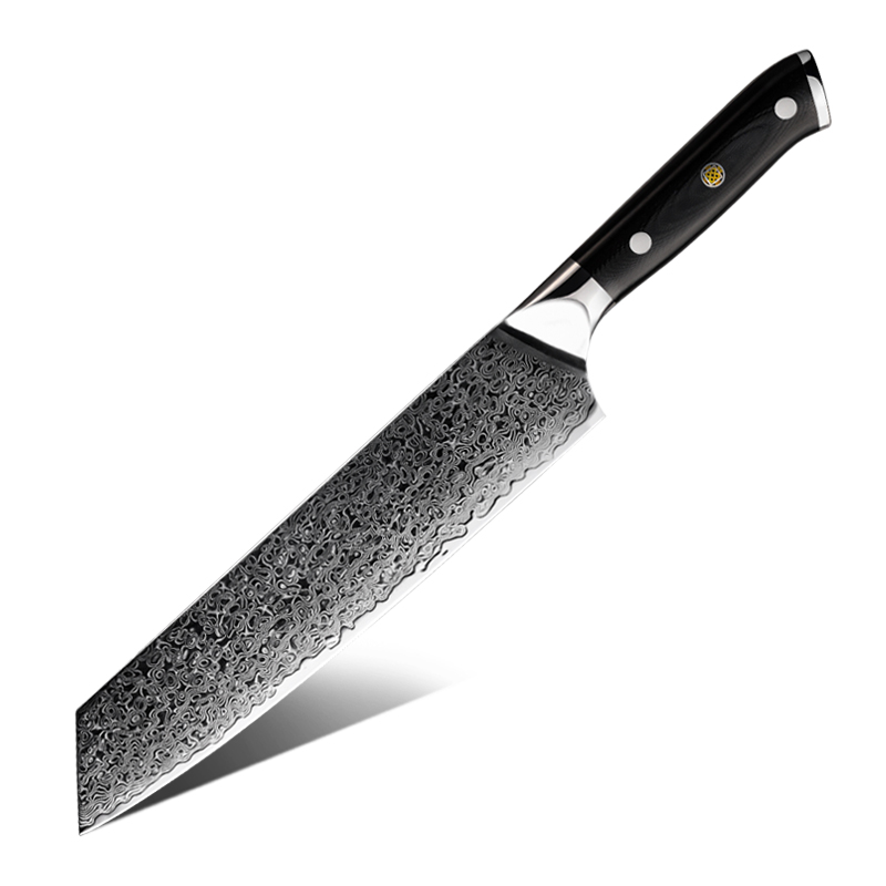 Couteau de boucher Grandsharp – 8 pouces, acier damassé