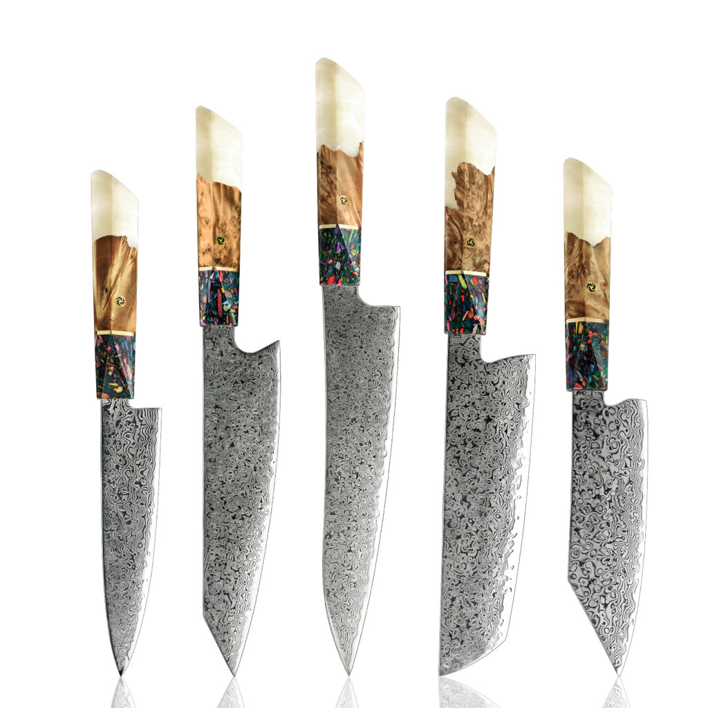 Ensemble de couteaux Grandsharp – 67 couches, acier damassé