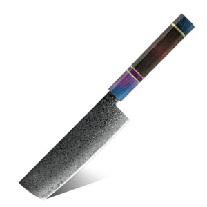 Couteau Nakiri Grandsharp – 67 couches, acier damassé