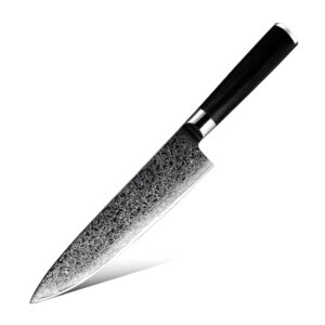 Couteau de boucher Grandsharp – 8 pouces, acier damassé