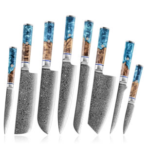 Ensemble de couteaux Grandsharp – 67 couches, acier damassé