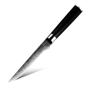 Couteau à désosser Grandsharp – 6 pouces, acier damassé