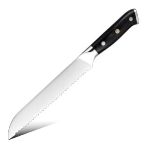 Couteau à pain Grandsharp – 8 pouces, acier inoxydable