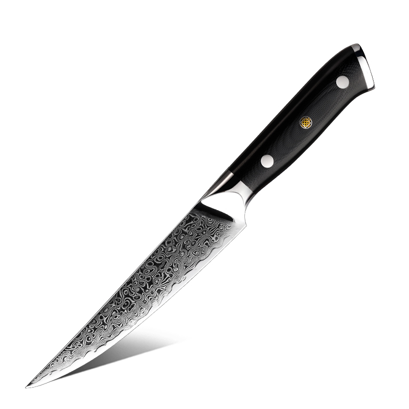 Couteau à steak Grandsharp – 4,5 pouces, 67 couches, acier damassé, 10CR15MOV