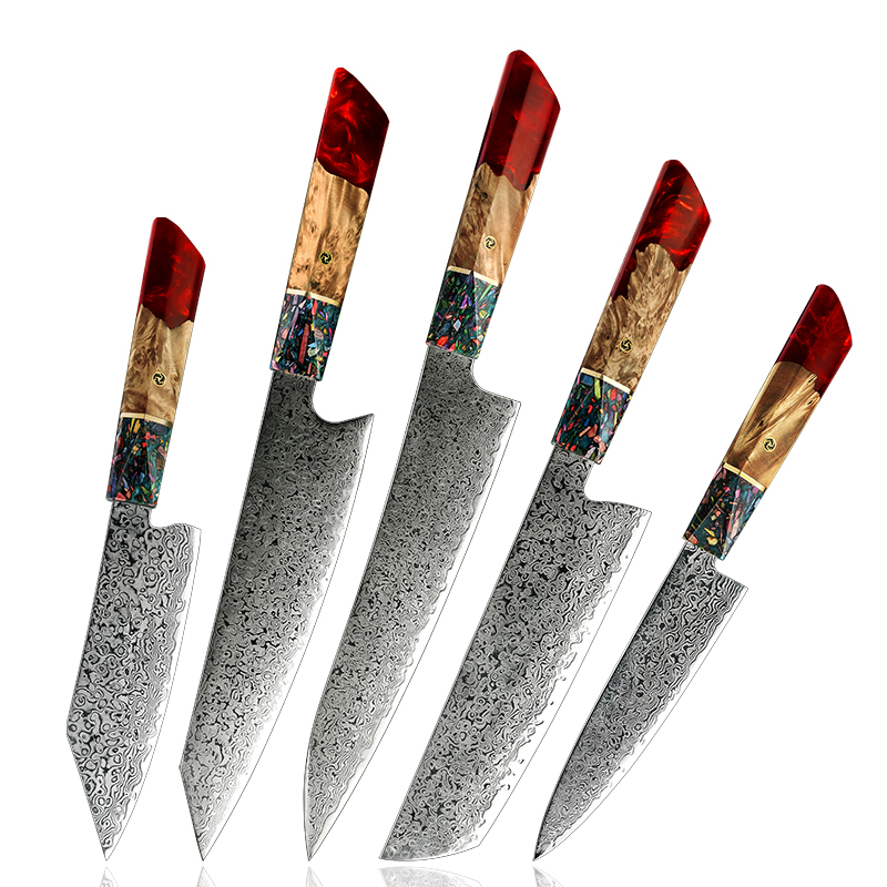 Ensemble de couteaux Grandsharp – acier damassé