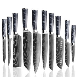 Ensemble de couteaux Grandsharp – acier damassé