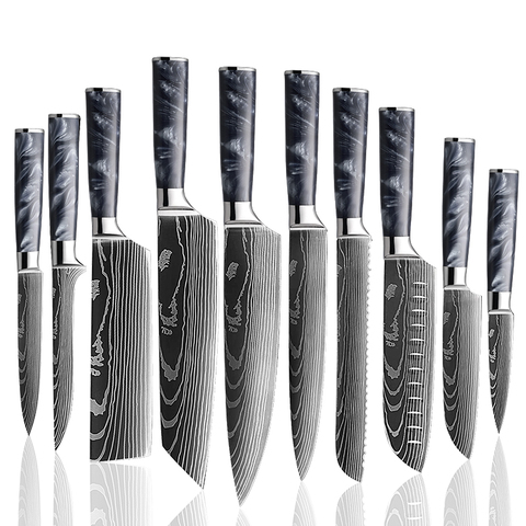 Ensemble de couteaux Grandsharp – acier damassé