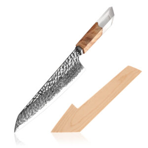Couteau de chef Grandsharp – 67 couches, acier damassé