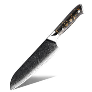 Couteau Santoku Grandsharp – 67 couches, acier damassé