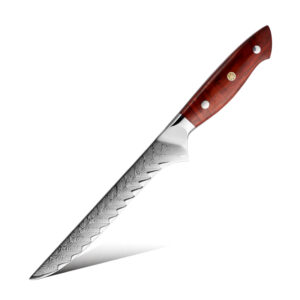 Couteau à désosser Grandsharp – 6 pouces, 67 couches, acier damassé, AUS10