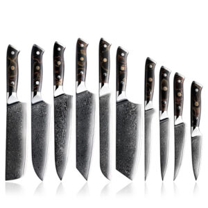 Ensemble de couteaux Grandsharp – acier damassé