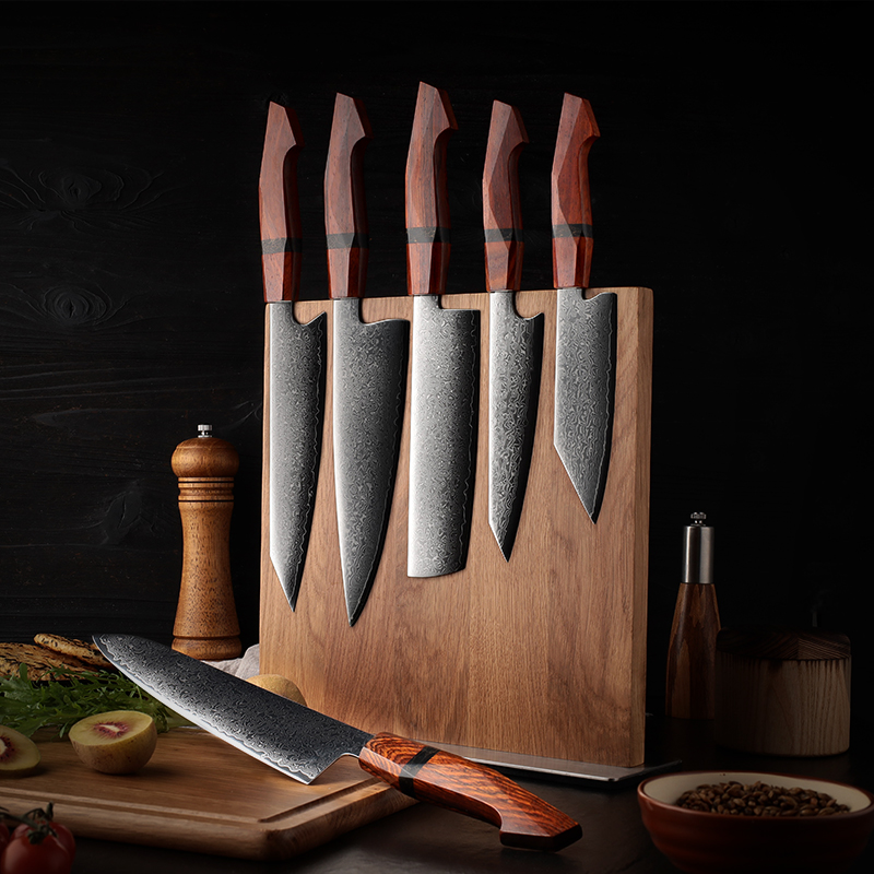 Ensemble de couteaux Grandsharp – 67 couches, acier damassé