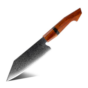 Couteau Kiritsuke Grandsharp – 5,5 pouces, acier damassé, 10CR15MOV