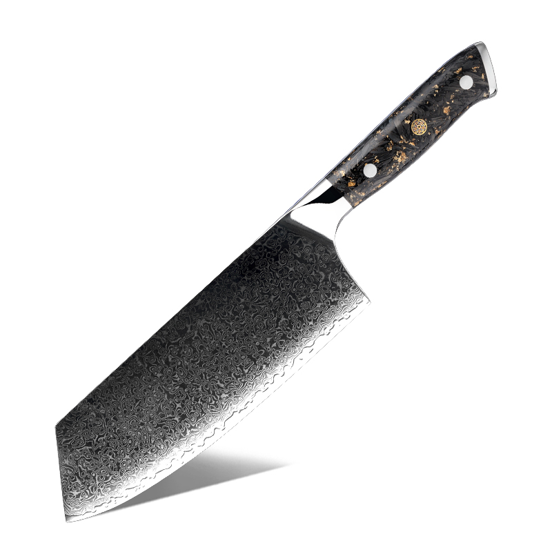 Couperet Grandsharp – 7,5 pouces, acier damassé, 10CR15MOV