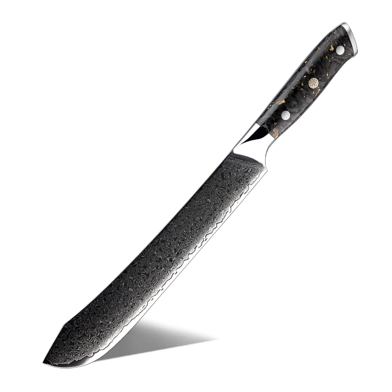 Couteau de cuisine Grandsharp – 9 pouces, 67 couches, acier damassé