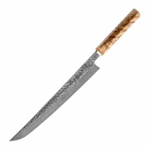 Couteau japonais Grandsharp – 9,4 pouces, 110 couches, acier damassé