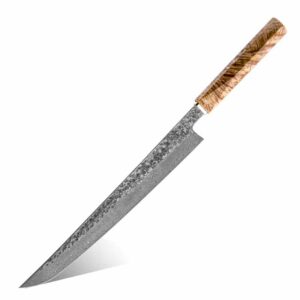 Couteau japonais Grandsharp – 10,6 pouces, 110 couches, acier damassé