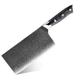 Couteau de boucher Grandsharp – 67 couches, acier damassé, 10CR15MOV