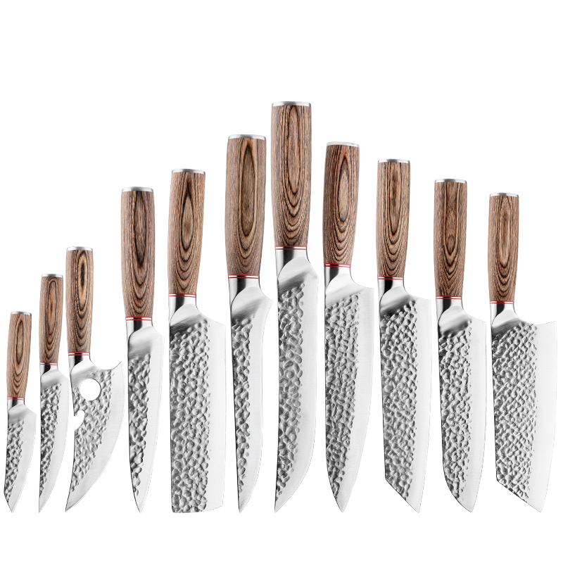 Ensemble de couteaux Grandsharp – 11 pièces, acier inoxydable