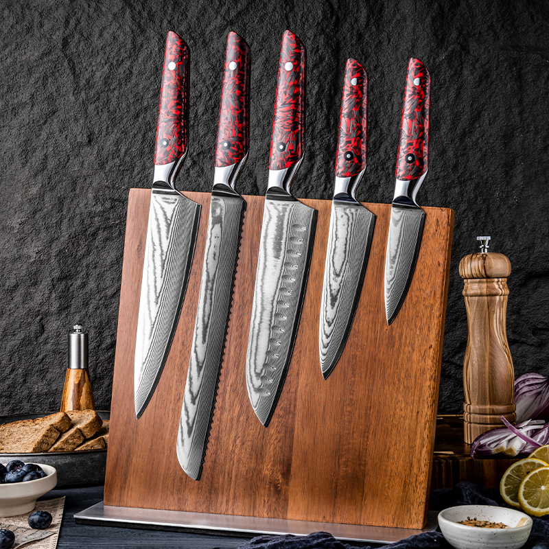 Ensemble de couteaux Grandsharp – acier damassé