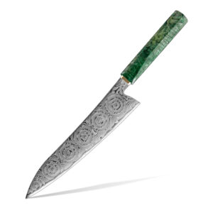 Couteau de chef Grandsharp – 8,5 pouces, acier damassé