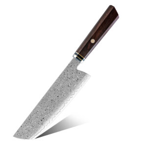 Couteau Nakiri Grandsharp – 67 couches, acier damassé