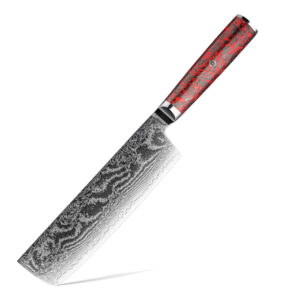Couteau Nakiri Grandsharp – 7 pouces, 67 couches, acier damassé