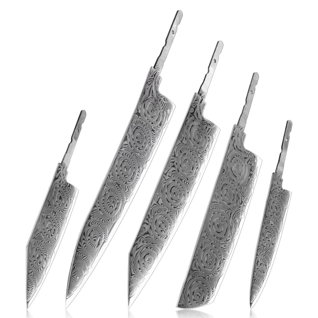 Ébauche de lame Grandsharp – 67 couches, acier damassé