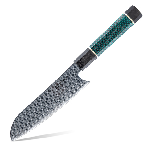 Couteau Santoku Grandsharp – 110 couches, acier damassé