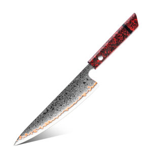 Couteau de chef Grandsharp – 55 couches, acier damassé