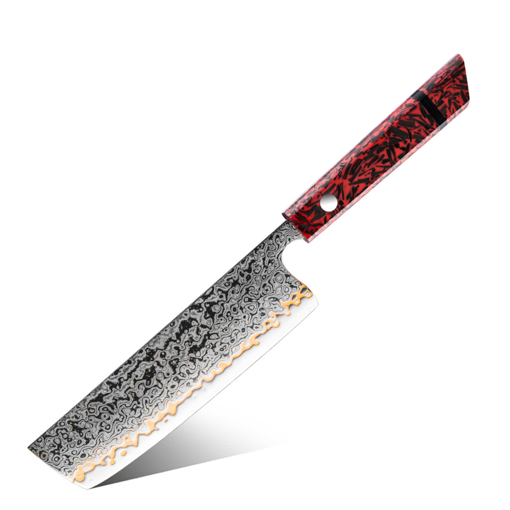 Couteau Nakiri Grandsharp – 7 pouces, 55 couches, acier carbone