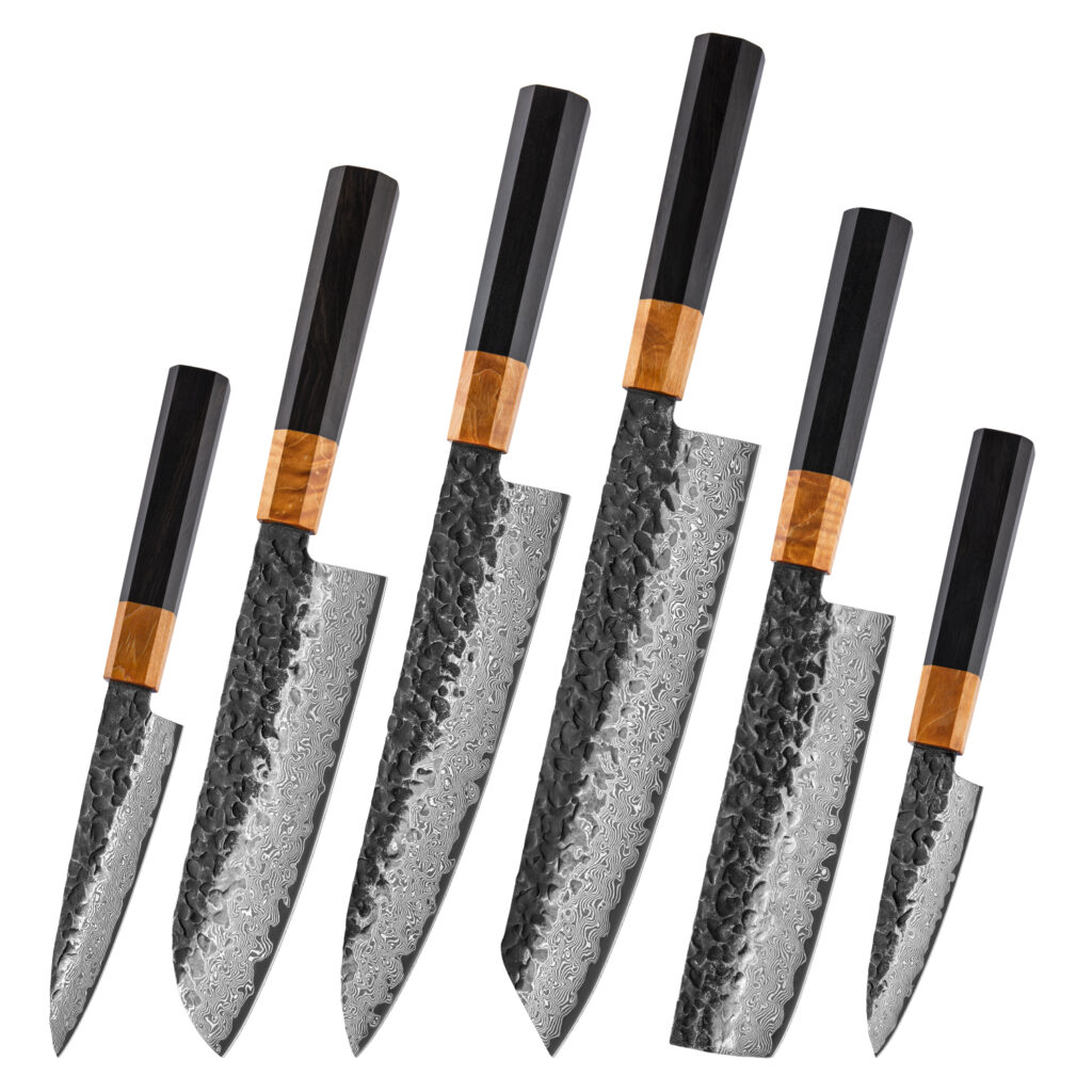 Ensemble de couteaux Grandsharp – 67 couches, acier damassé, 10CR15MOV