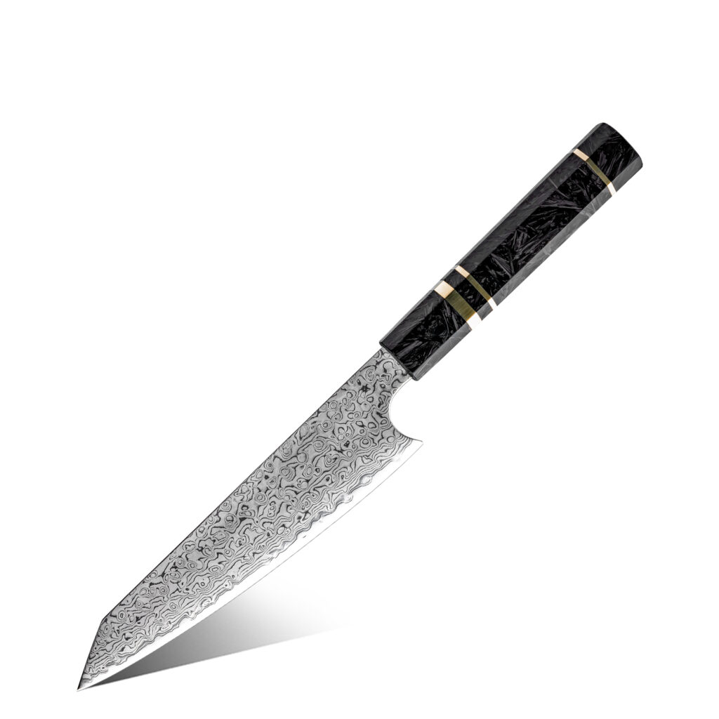 Couteau utilitaire Grandsharp – 6 pouces, 67 couches, acier damassé, 10CR15MOV