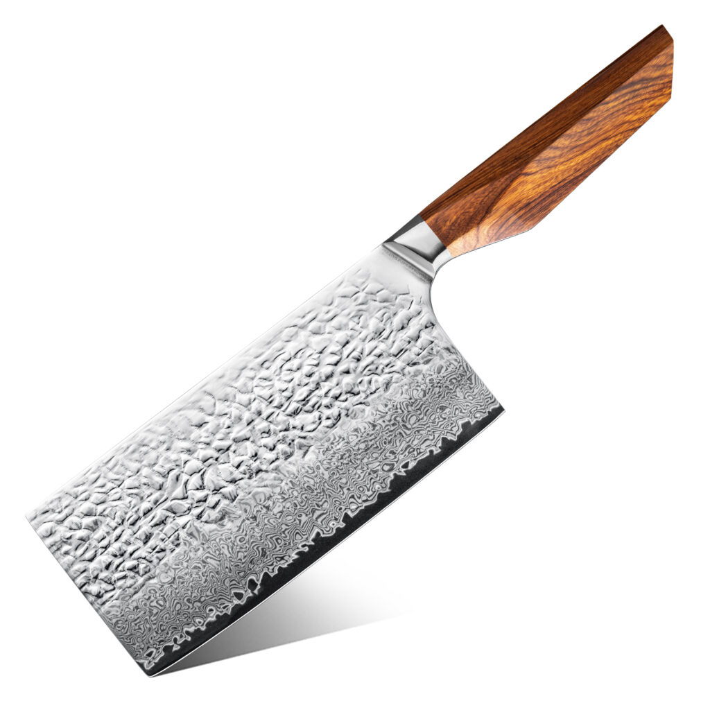 Couperet Grandsharp – 7 pouces, 67 couches, acier damassé, AUS10