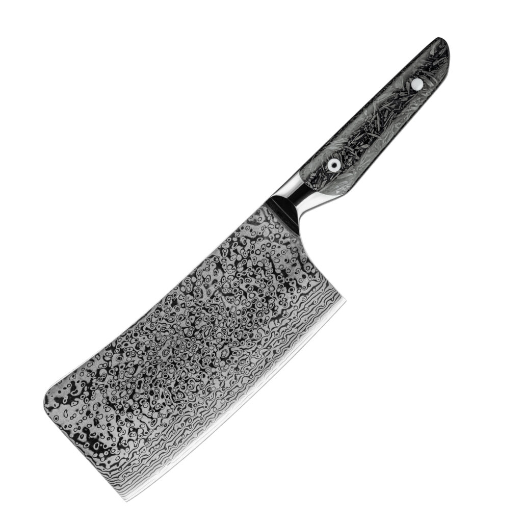 Couteau de boucher Grandsharp – 7 pouces, 67 couches, acier damassé, AUS10