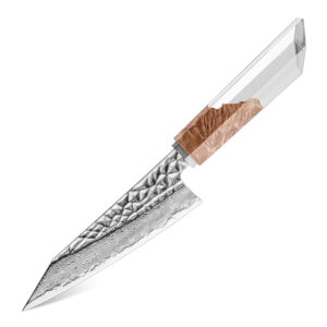 Couteau utilitaire Grandsharp – 5,5 pouces, 67 couches, acier damassé