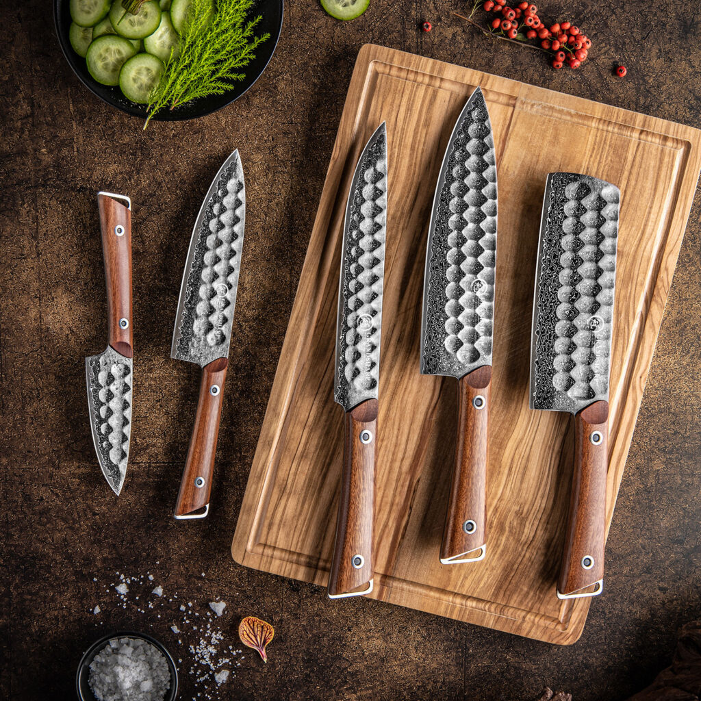 Ensemble de couteaux Grandsharp – acier damassé